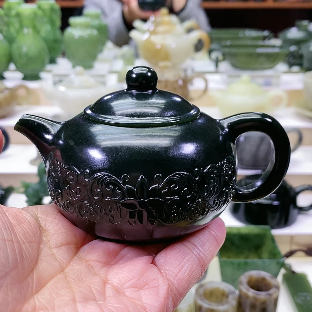 和田玉茶壶未镶嵌180ml