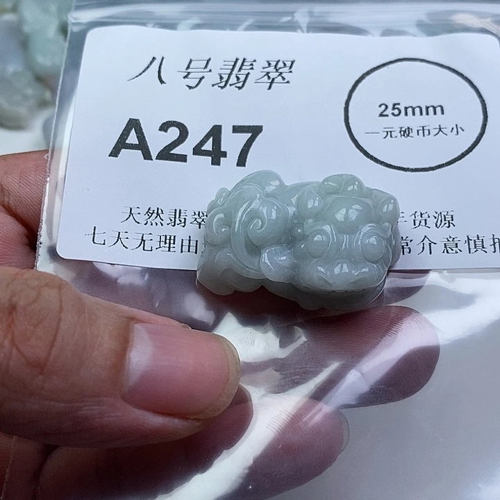 翡翠未镶嵌颈饰貔貅