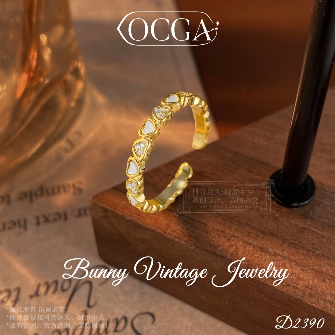戒指 镀K金D2390法【心动指环】秋冬OCGA 欧斯伽斯限定戒指