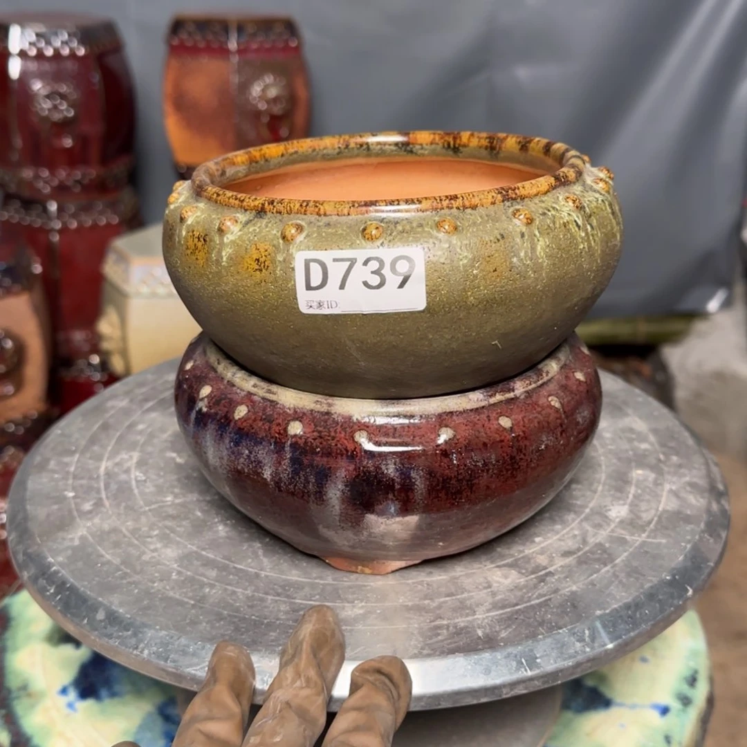 红泥花盆叶****李739.