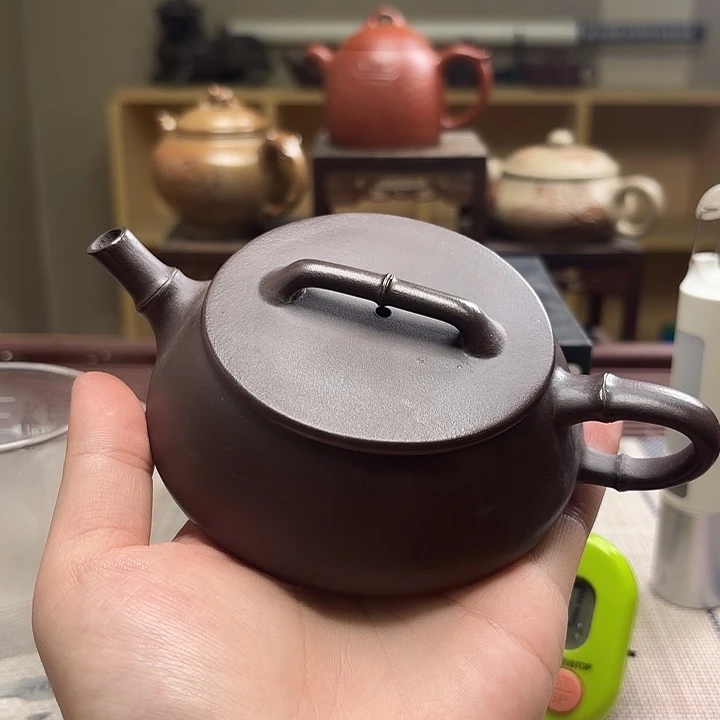 蓝***图茶壶紫砂微瑕处理