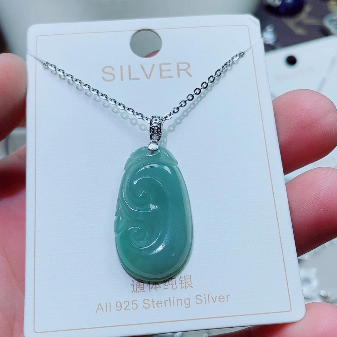 吊坠925银锆石如意➕链子