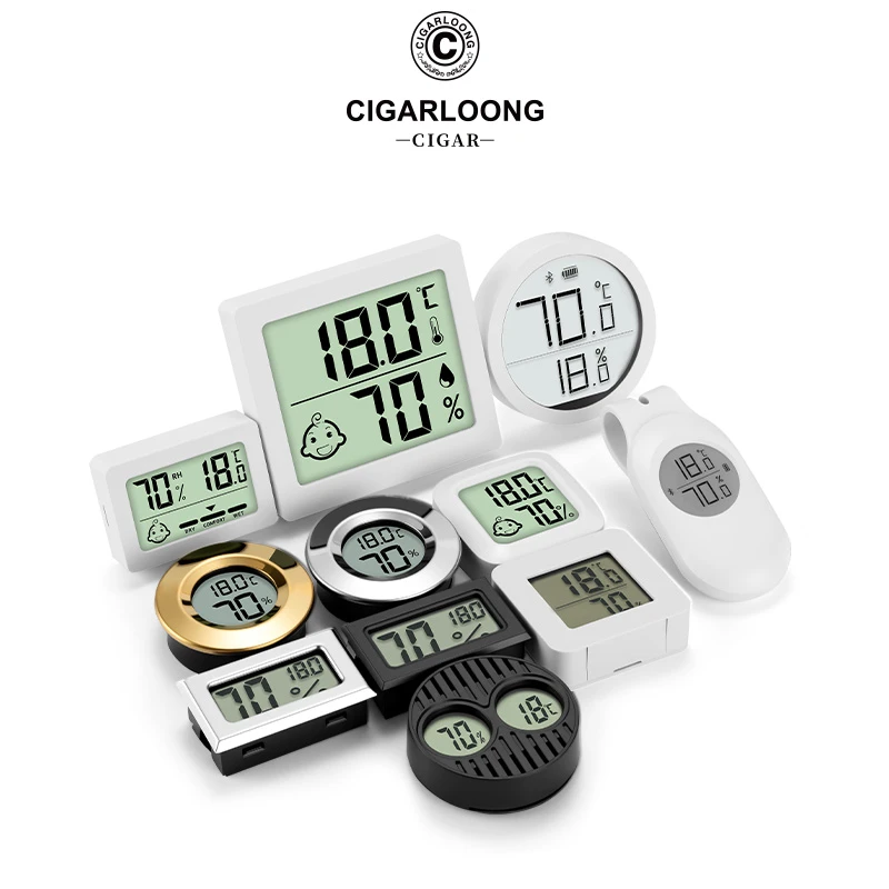 CIGARLOONG茄龙雪茄温湿度计便携精准测量电子湿度计CLK-2023IB