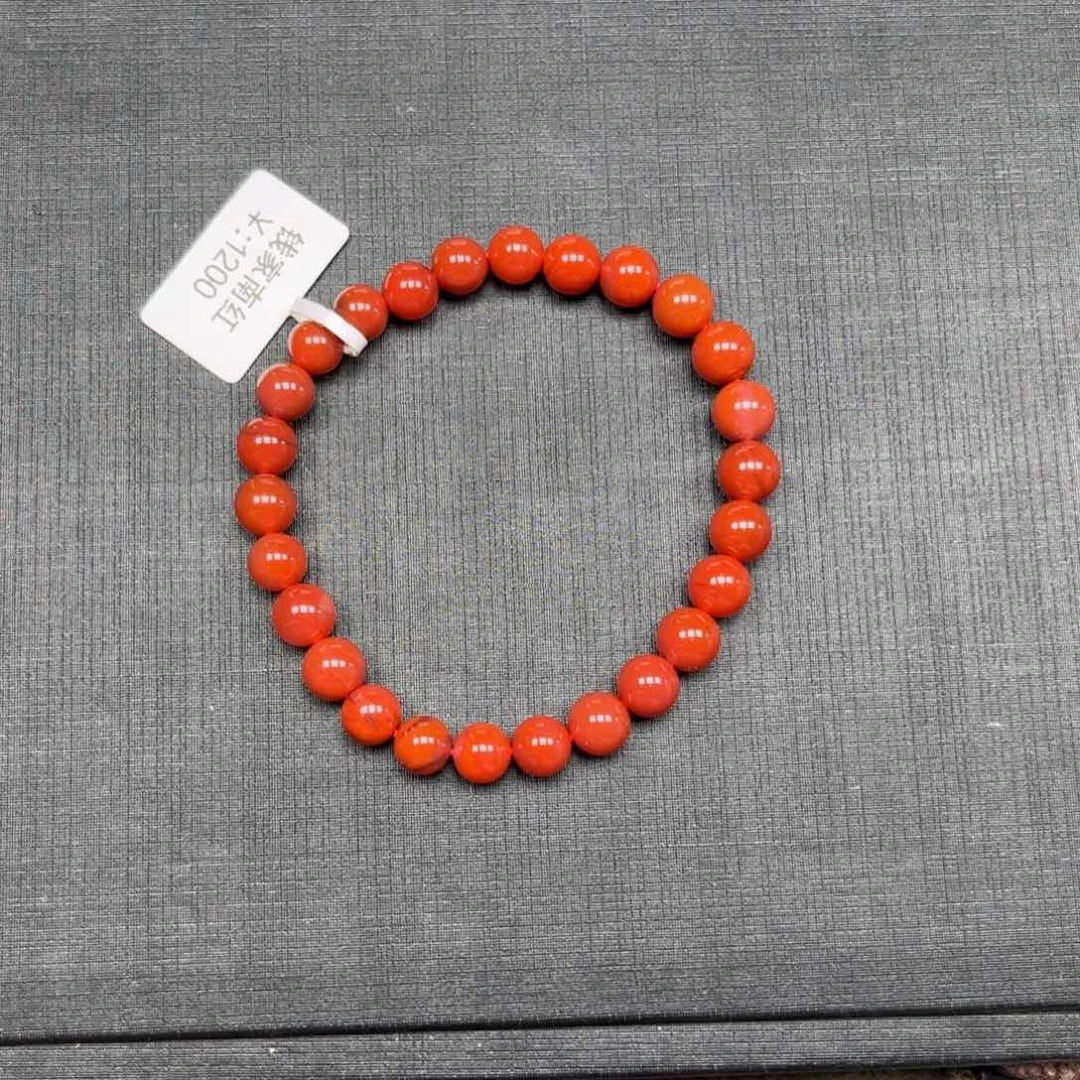 南红玛瑙手串未镶嵌