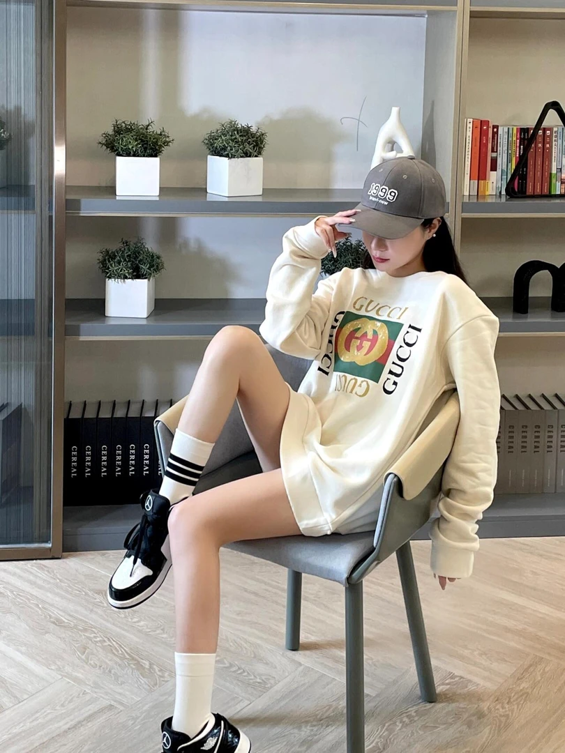 99新 GUCCI/古驰 葡萄籽奢潮/正反面针织毛衣/XS码