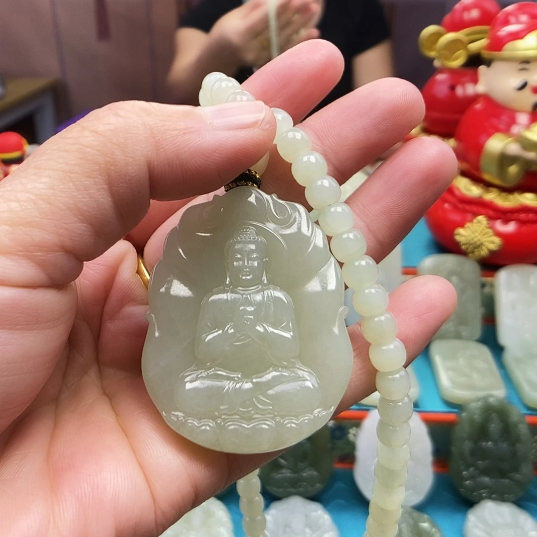 和田玉未镶嵌颈饰