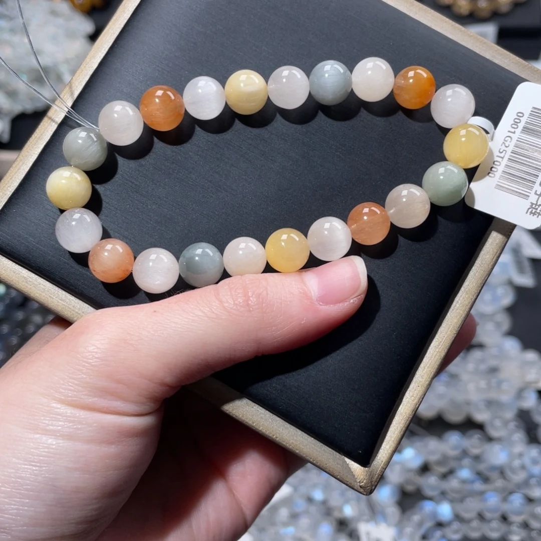 水晶手链未镶嵌满发顺发高品彩兔毛8m+