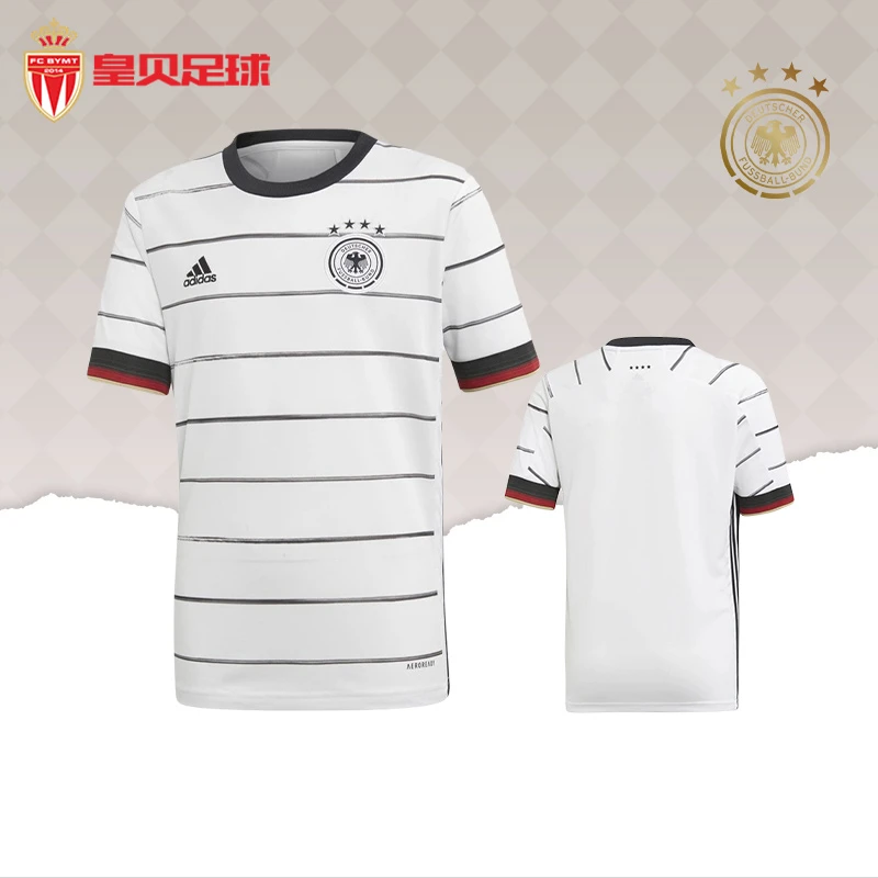 皇贝Adidas阿迪达斯2020欧洲杯德国队主场球迷版儿童足球服EH6103