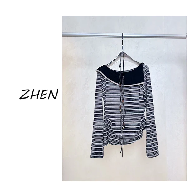 【ZHEN】25K01232 2025新款时尚气质休闲百搭衬衫上衣女