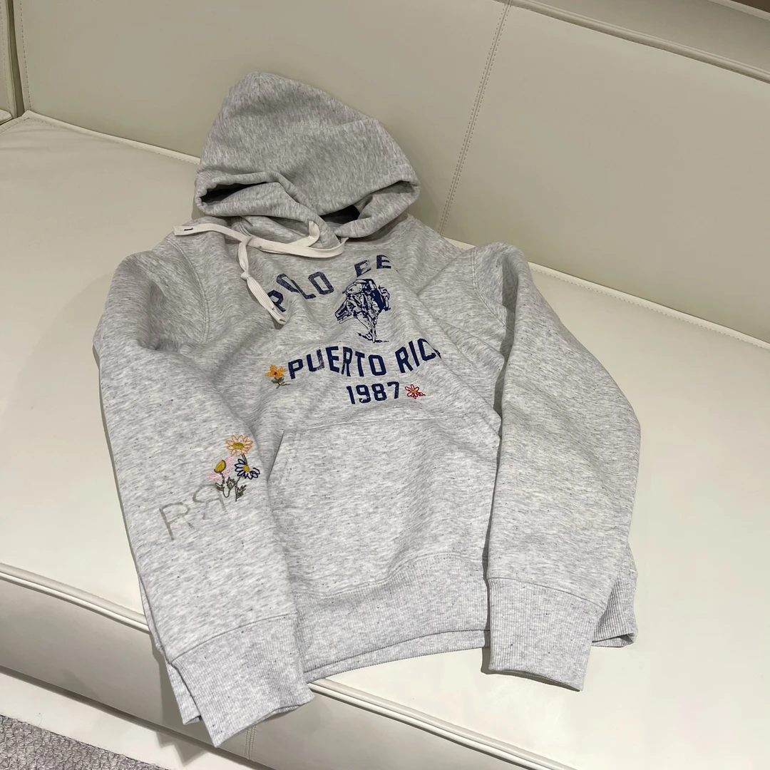 新款气质休闲韩版简约连帽长袖卫衣W1221