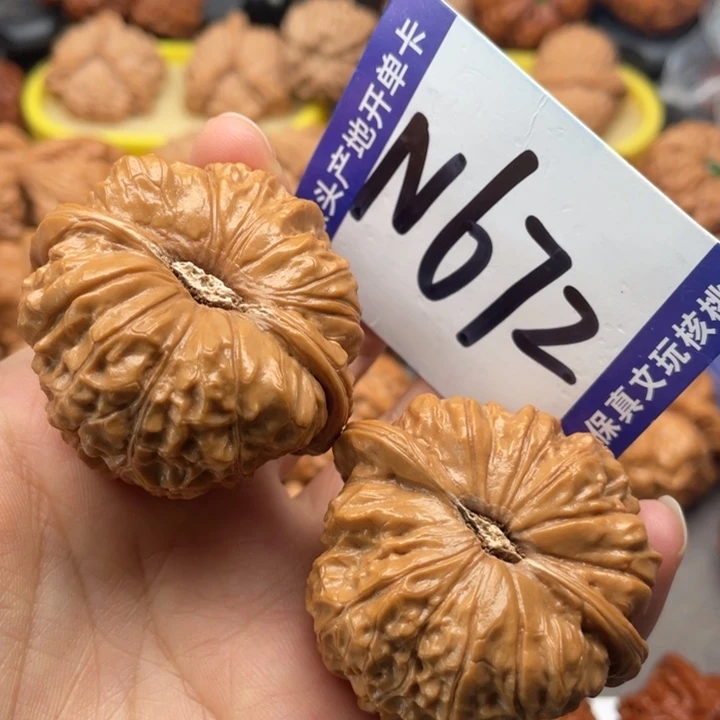 文玩核桃把件南瓜45尺