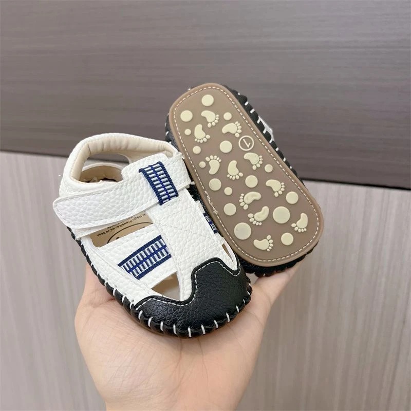 婴儿凉鞋夏季新款0-1周岁男女宝宝软底学步鞋6-12个月宝宝学步鞋