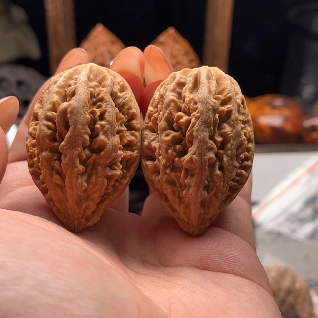 文玩核桃把件关东木子家楸大胖45