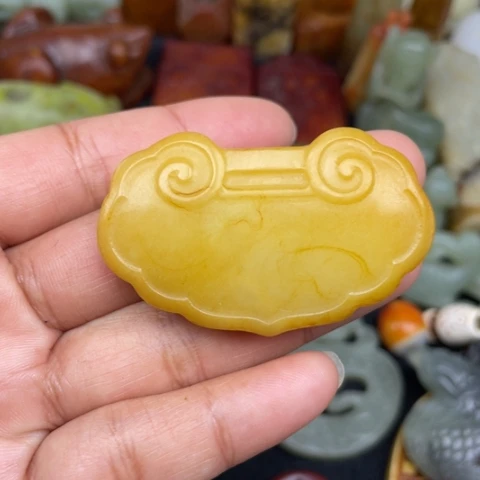 和田玉未镶嵌颈饰66