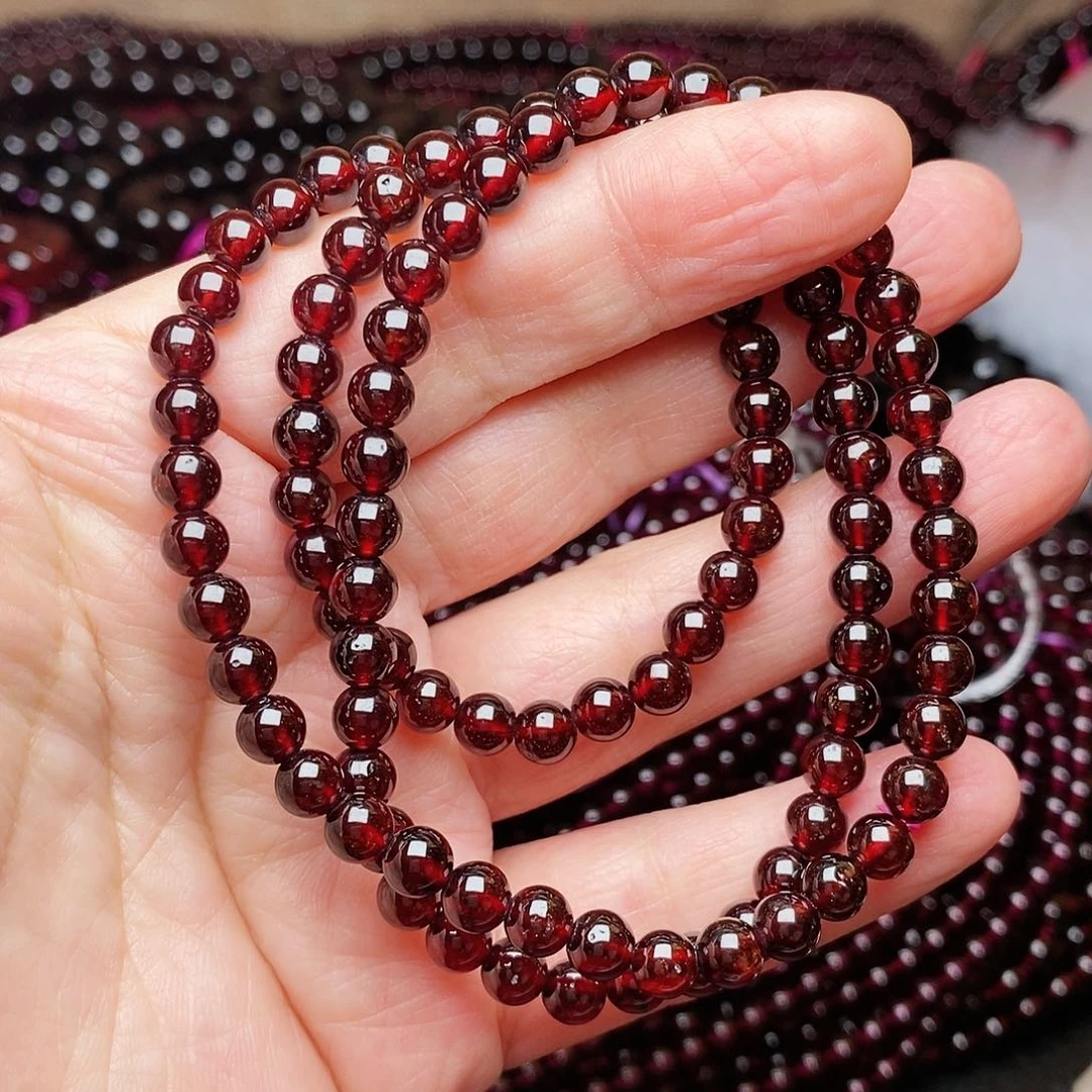 石榴石手链未镶嵌M*3卡5.5