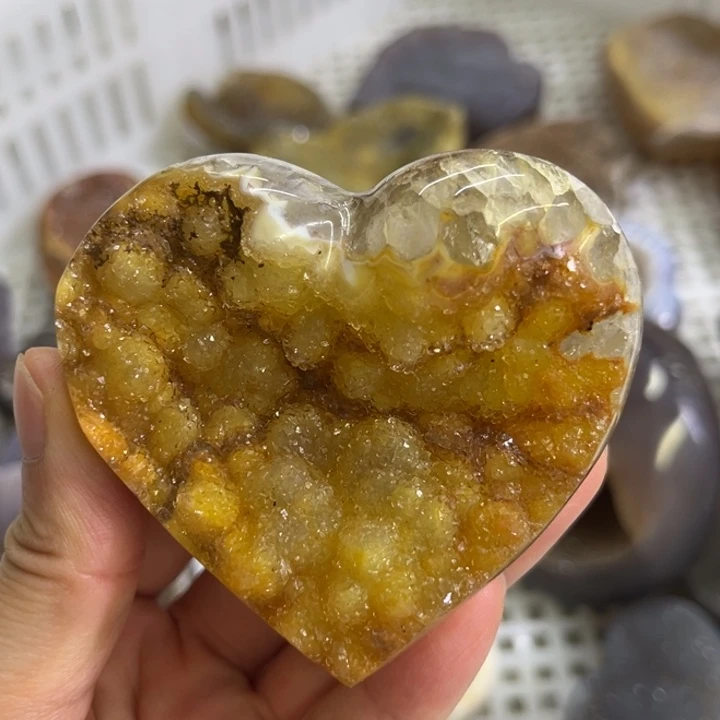 水晶发饰未镶嵌黄软爱心