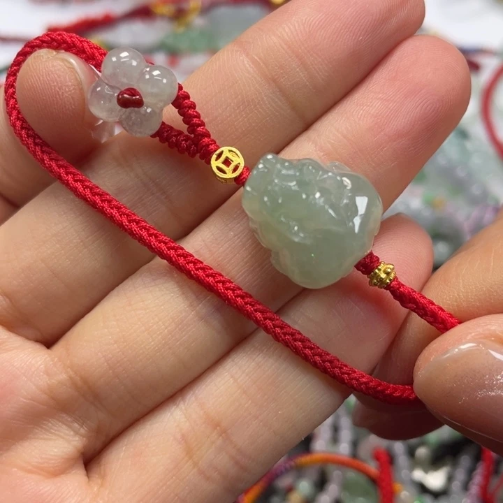 翡翠未镶嵌手绳16手围