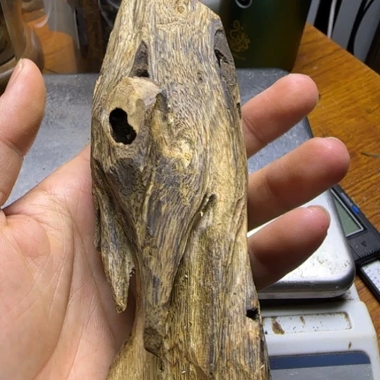 沉香碎屑沉香绿棋楠沉香虫漏料121克