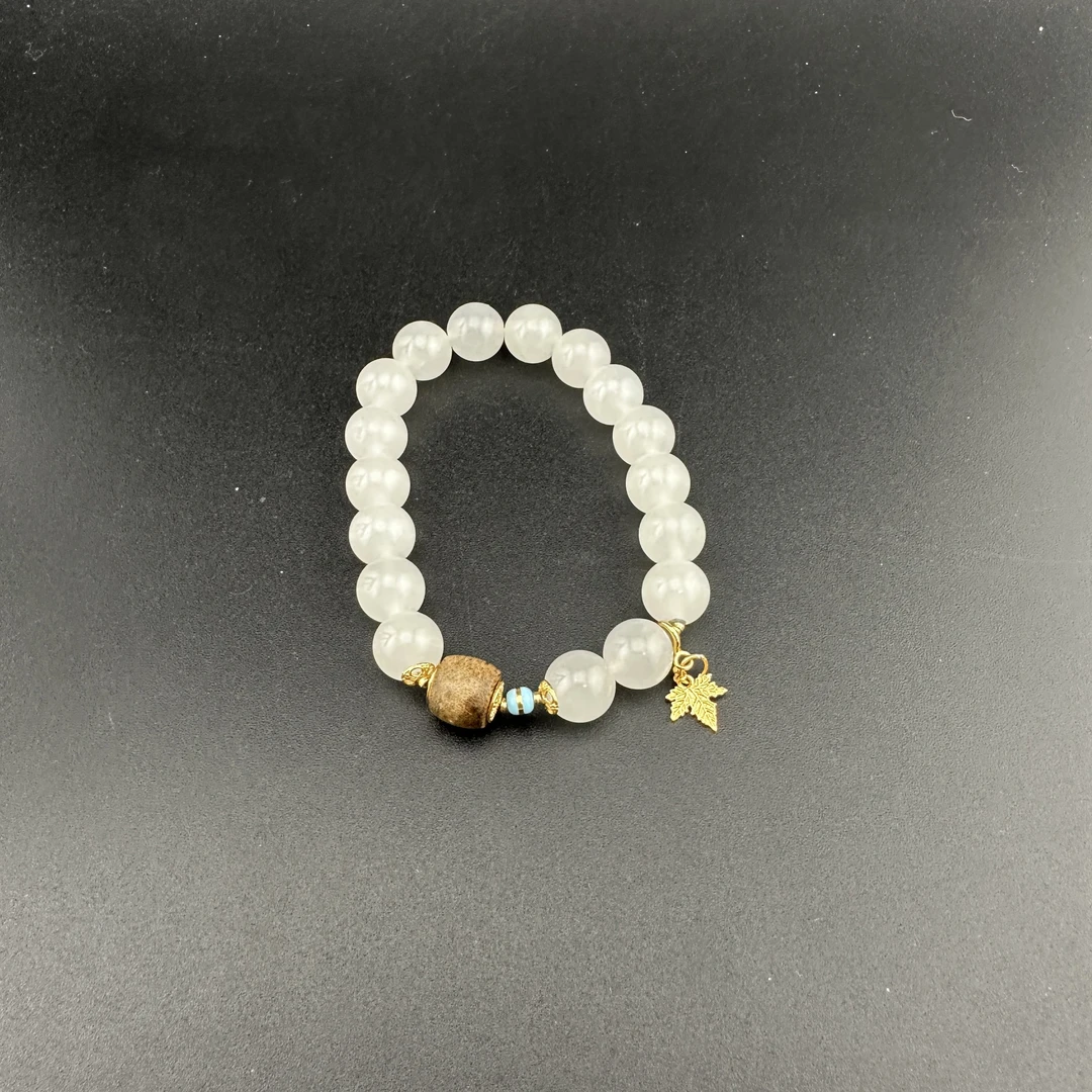 BY1220FYBJ标010 北玉精选 和田玉手串 多样性发货