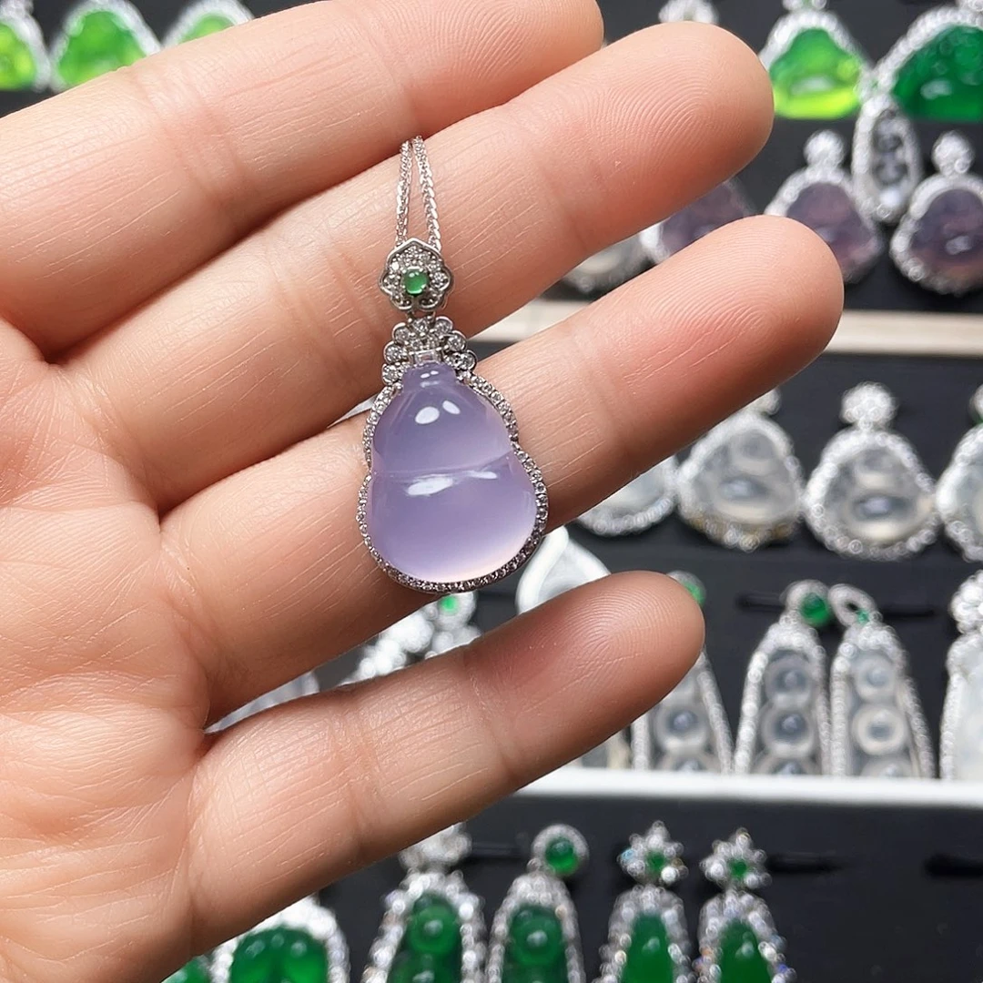 玛瑙/玉髓颈饰银S925镶嵌