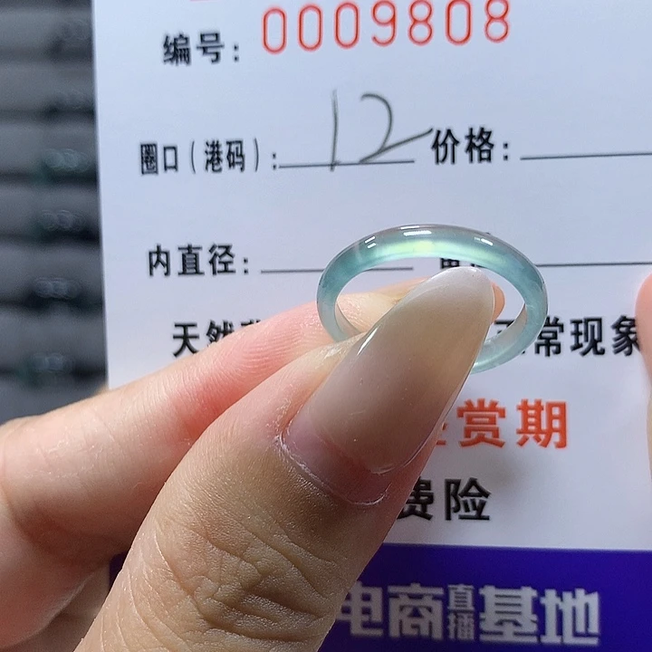 未镶嵌戒圈翡翠9808
