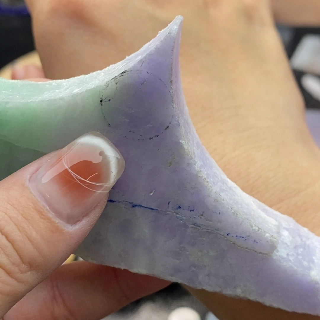 定制翡翠戒心未镶嵌M****姐