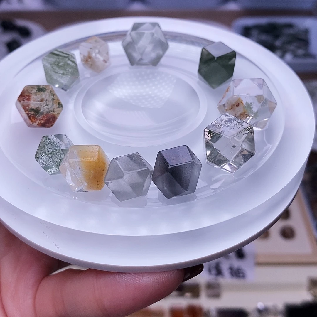 水晶天然水晶定制打孔不退换未镶嵌