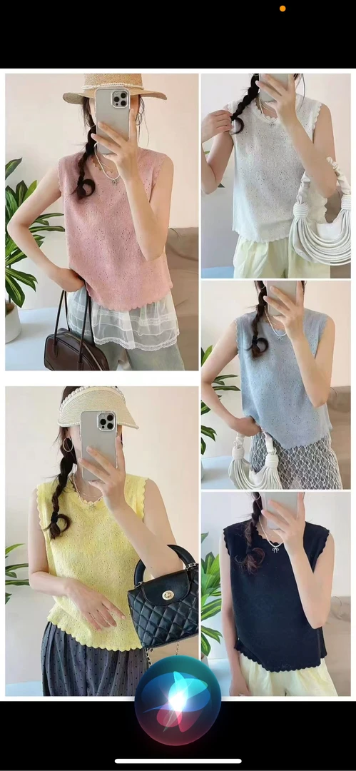 百搭宽松型背心美背透气女士春夏吊带网红夏季显瘦女装镂空