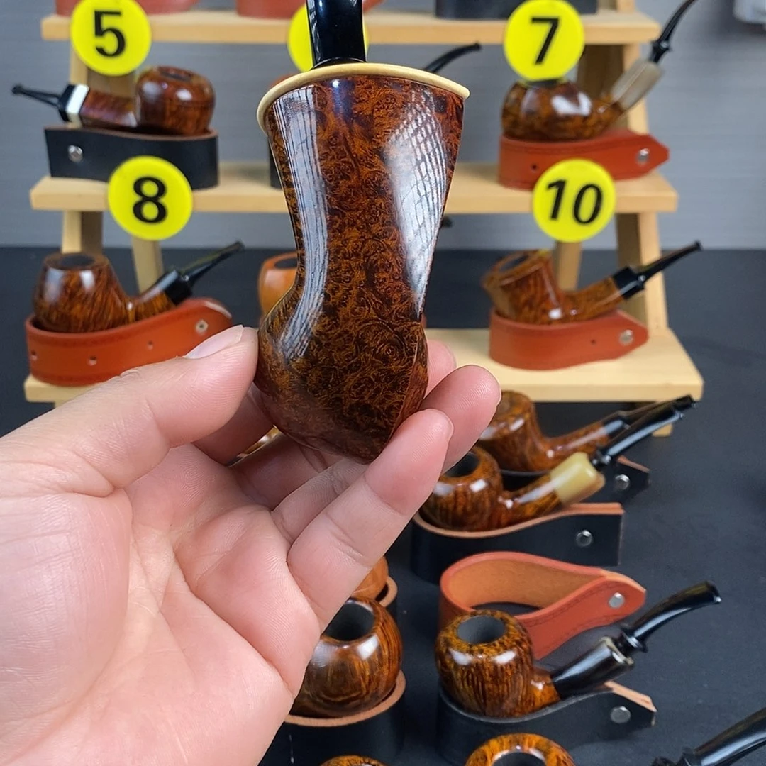 用***4石楠木手工烟斗宽尾河豚