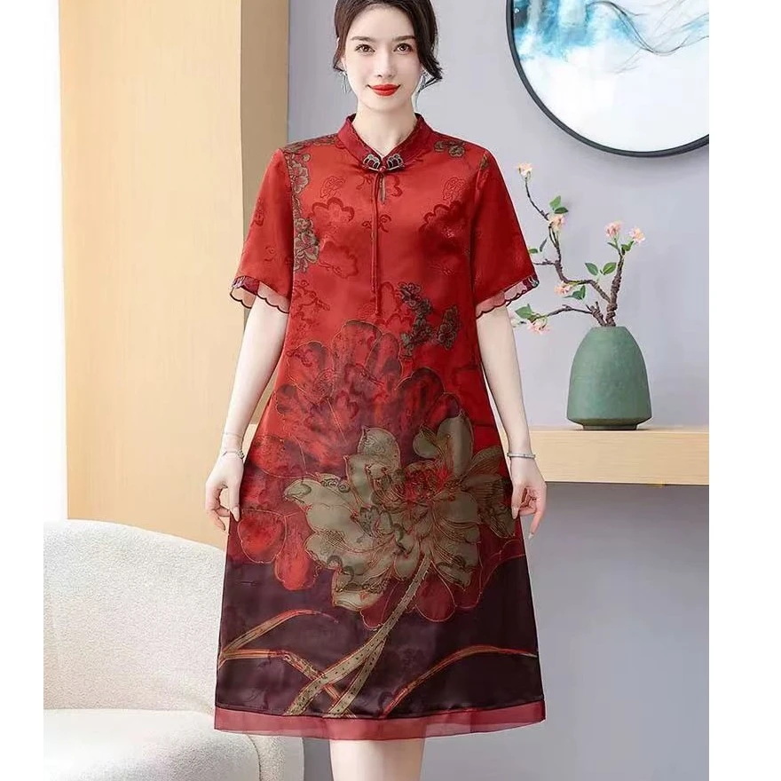 1-2436-25新款时尚休闲连衣裙