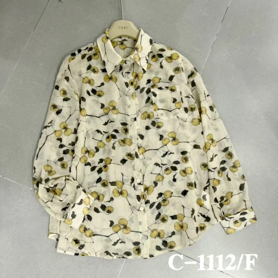 C1112【PINGJIE】2025高货新款舒适宽松设计感小众时尚百搭衬衣