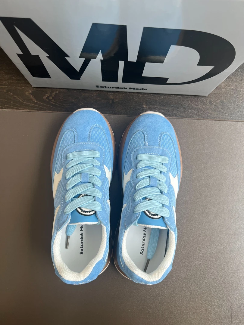 MD 正品女鞋低帮蓝色网球鞋休闲鞋女鞋情侣 MD2112E07