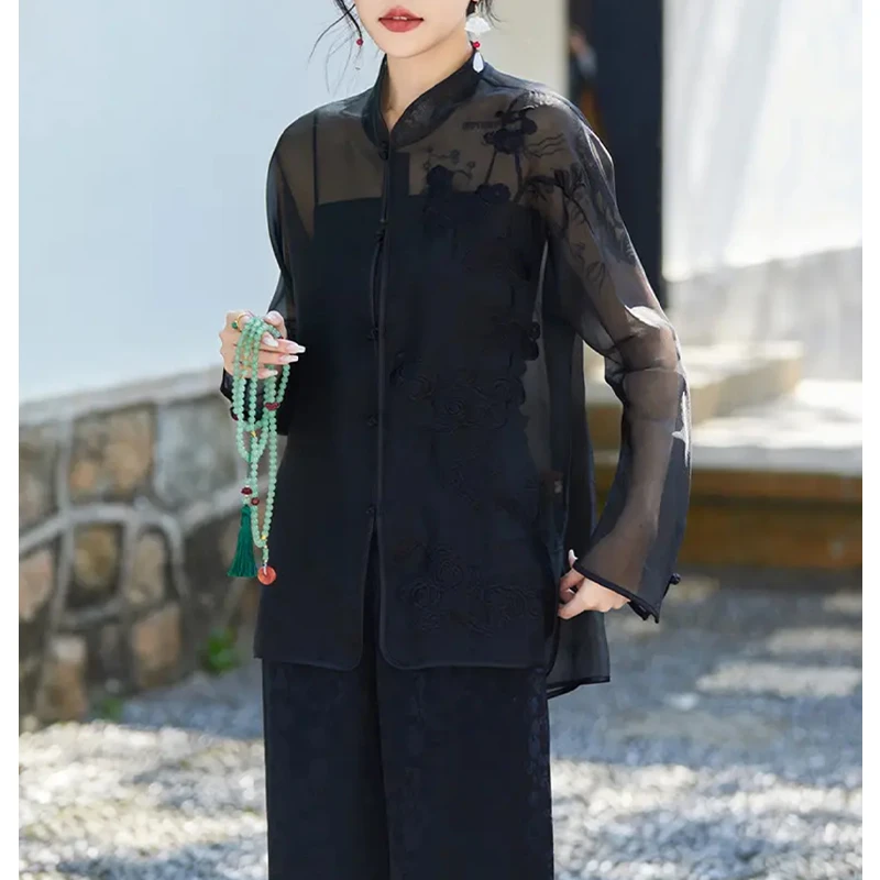 【茵姐推荐】款新中式轻国风轻薄外套透气复古开衫3316