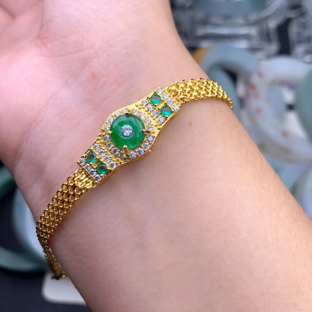 未镶嵌手链翡翠手链