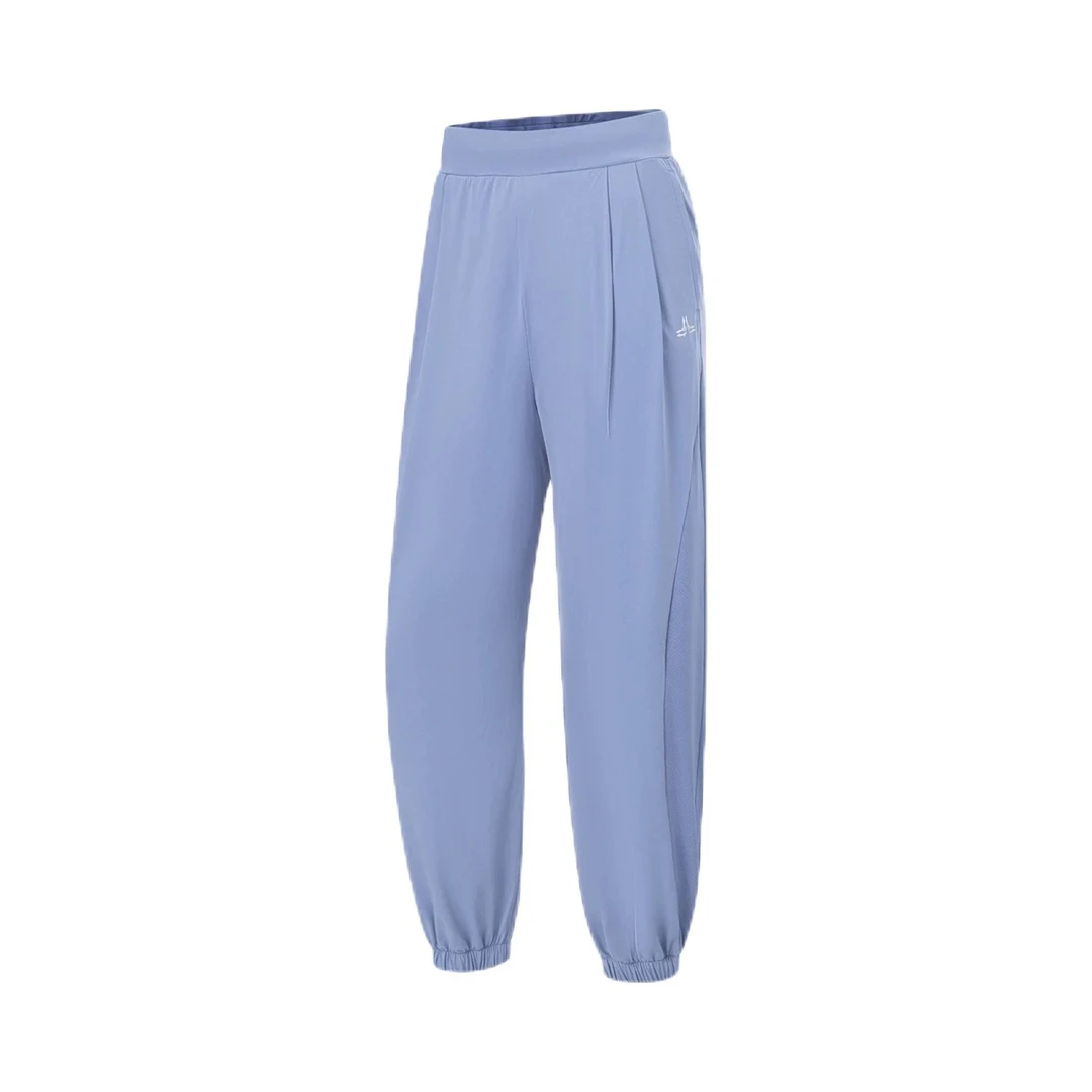 LI-NING/李宁春季运动长裤凉爽防晒束脚弹力时尚女款卫裤AKLT542