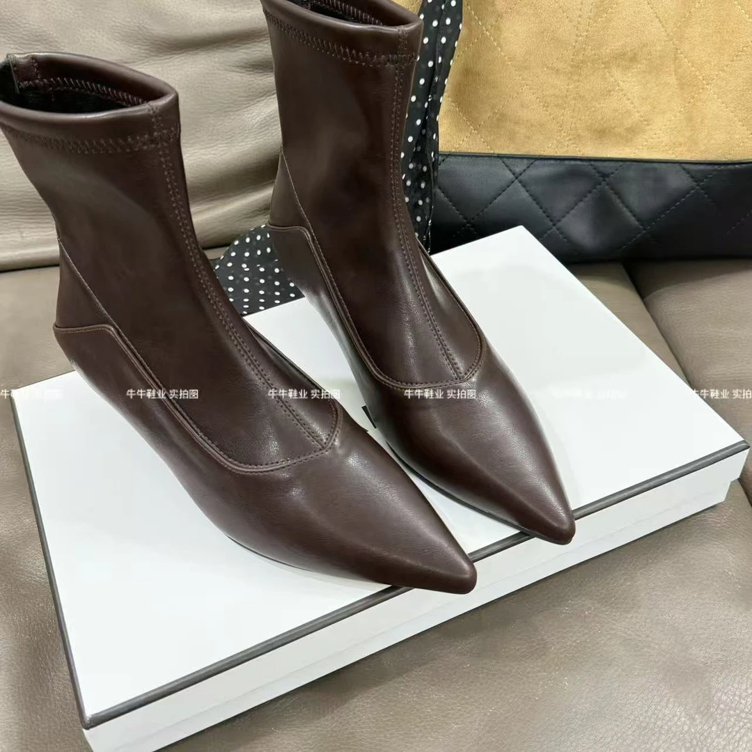 B-2小个子增高靴女秋冬复古高级感靴子