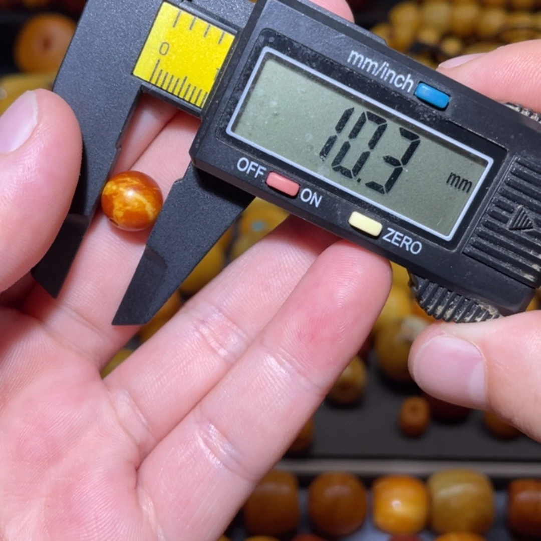 琥珀未镶嵌裸石苹果珠