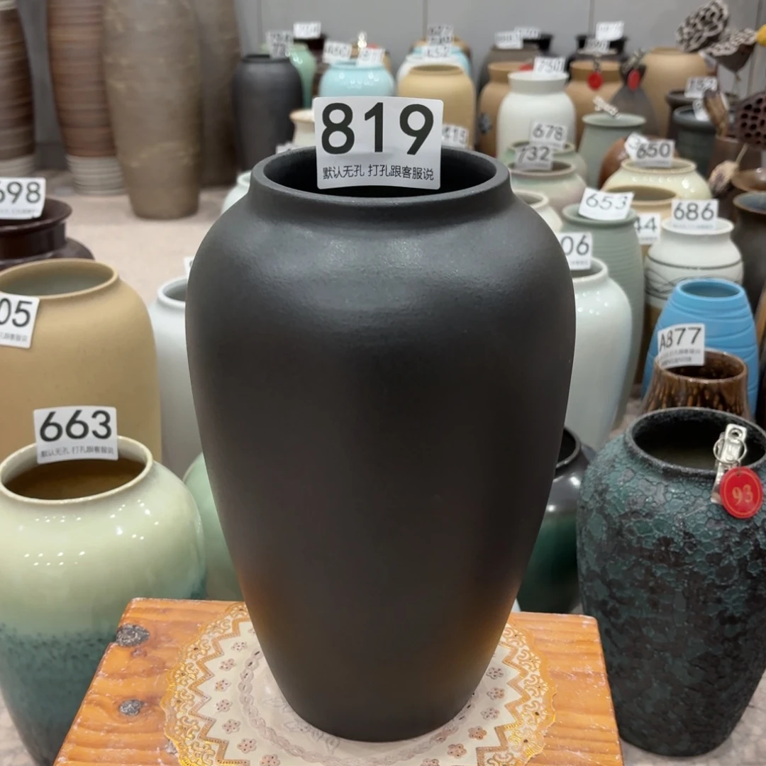 摆件瑕疵819 景德镇陶瓷花瓶高26口9.5