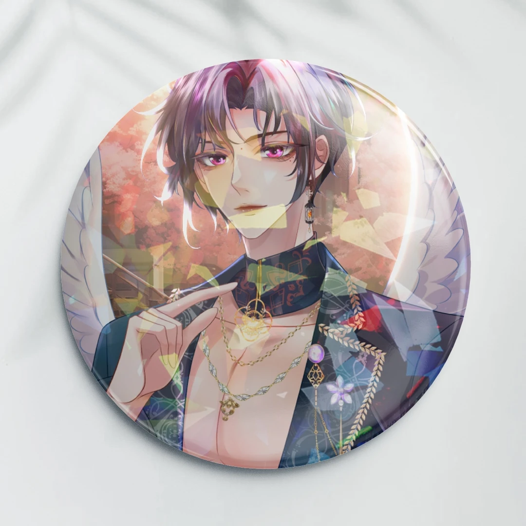 【虚幻社】仙鹤正比75mm吧唧，两种膜随机发