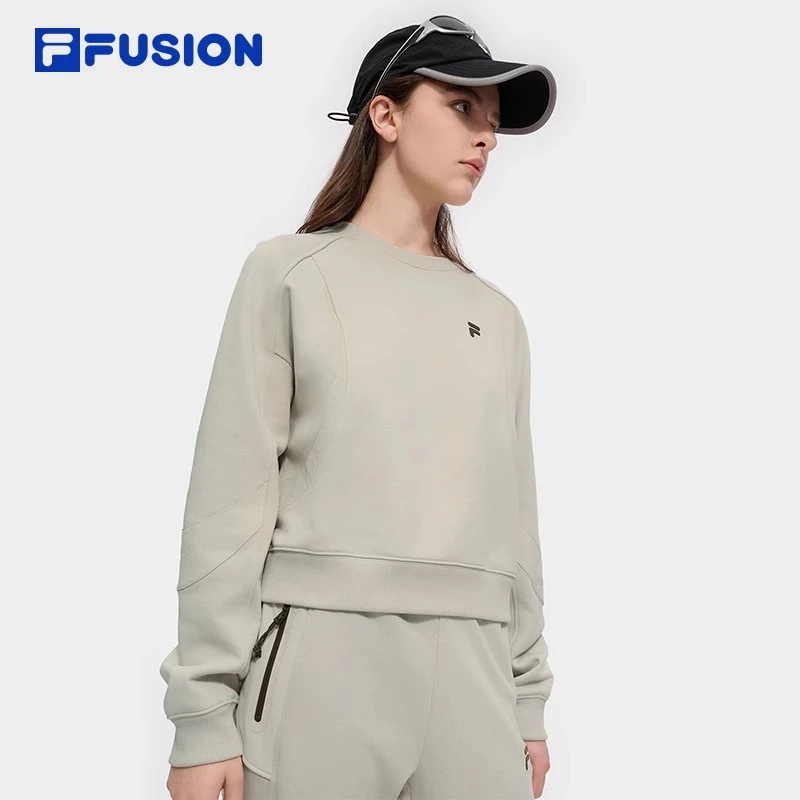 【纯棉新款】FILA FUISON斐乐卫衣女款宽松百搭运动-T11W511202F