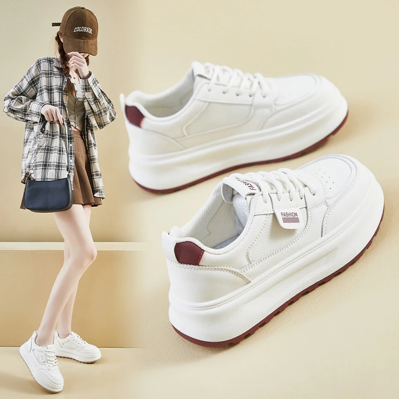 春夏季女鞋小白鞋透气韩版ins板鞋厚底增高运动鞋休闲鞋女士跑步