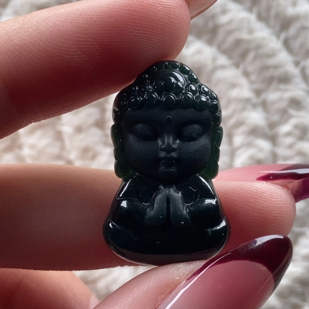 颈饰未镶嵌翡翠宝宝佛