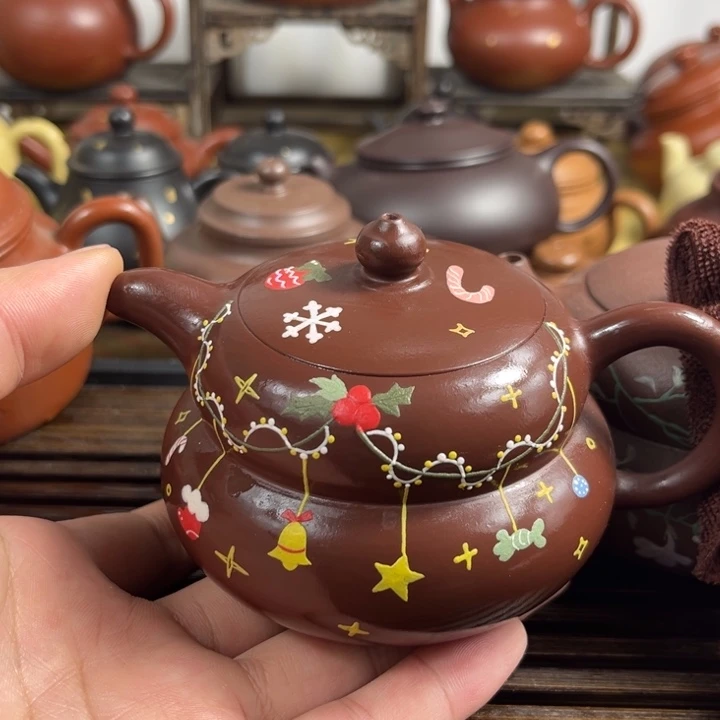 紫砂茶壶原矿紫砂半手工制作