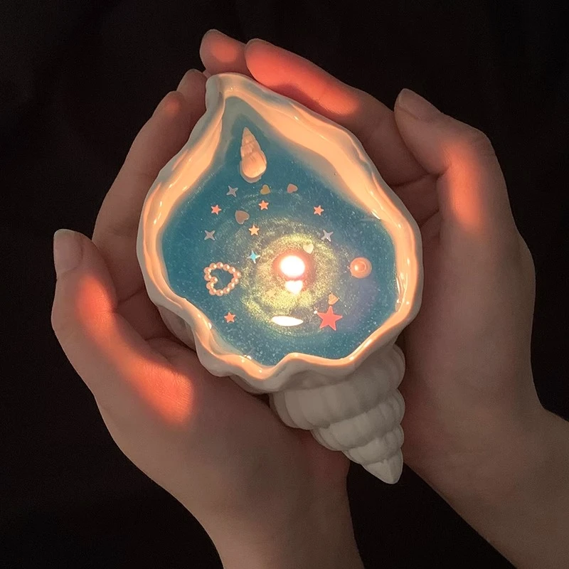 【海的礼物】海螺贝壳香薰蜡烛创意生日伴手礼品卧室摆件高级持久香