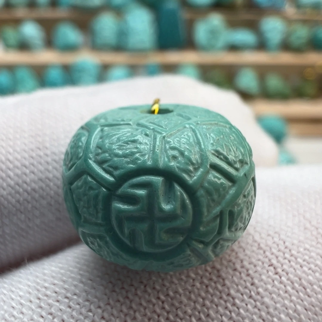 绿松石未镶嵌配饰13.6*10.1