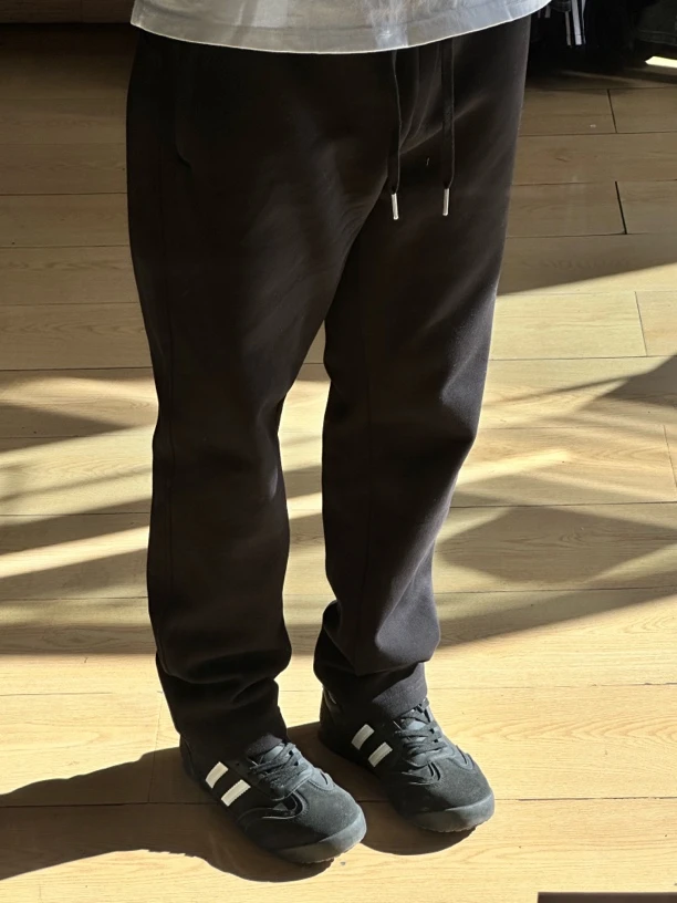 阿扎专属】黑色运动裤长裤 珠地棉