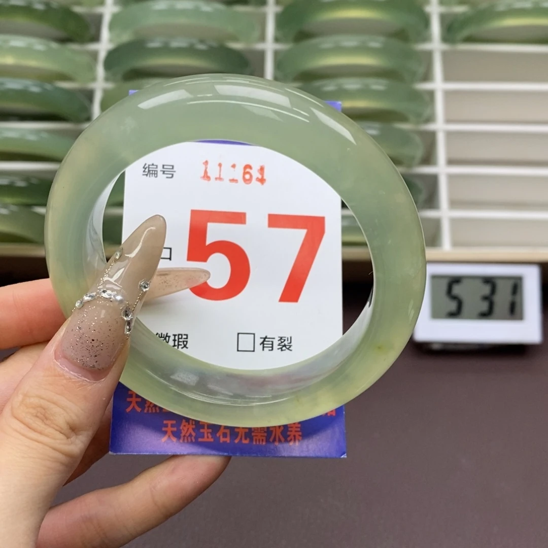 未镶嵌蛇纹石玉手镯