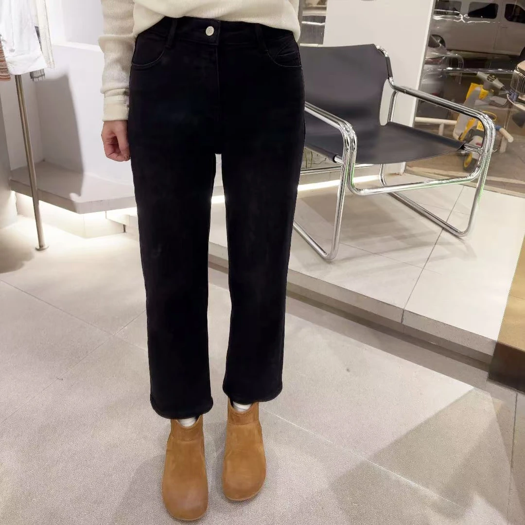 春苗女装   加绒法棍裤      休闲百搭潮流