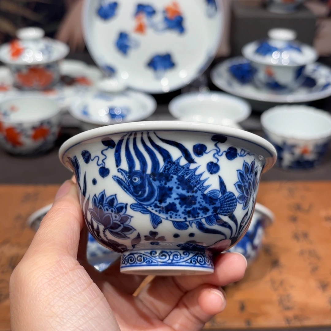 皓***青景德镇纯手工手绘