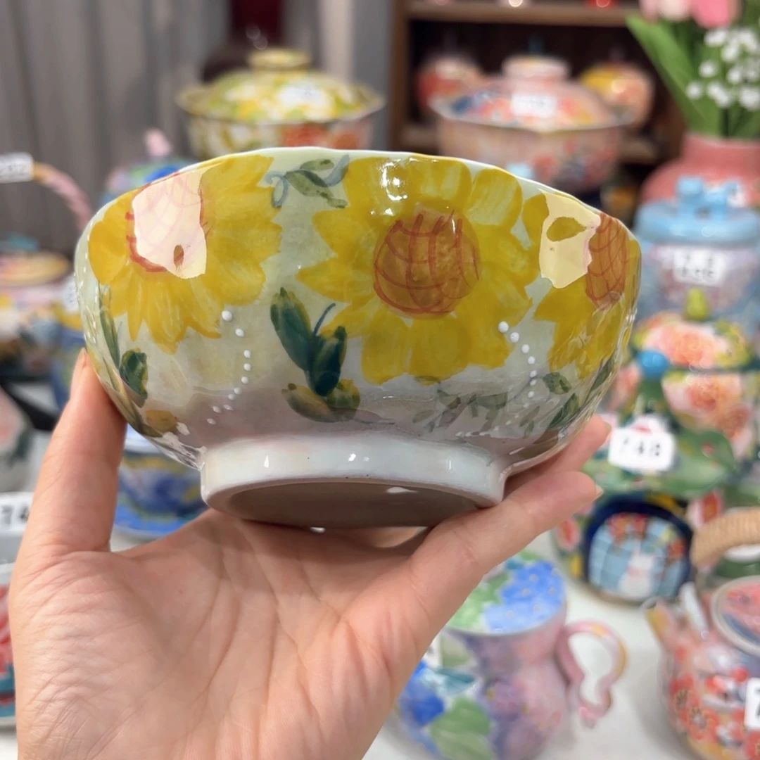 景德镇手绘高温釉下彩陶瓷茶具